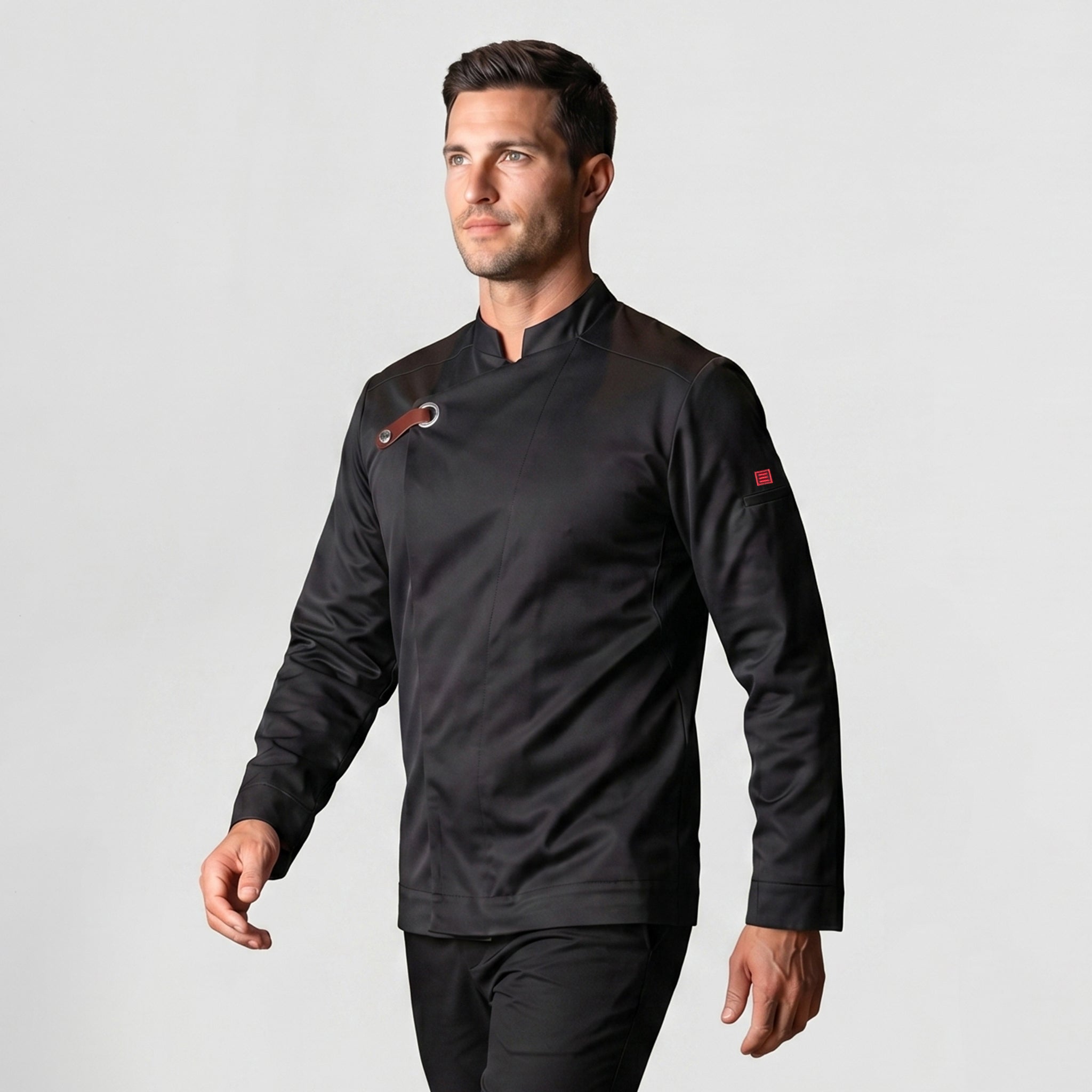 GARY'S Hubal veste chef unisexe noir T400 Coolmax