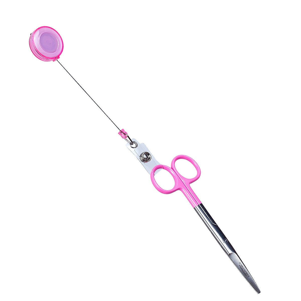 Enfermania Accesorios enrouleur badge plastique rose