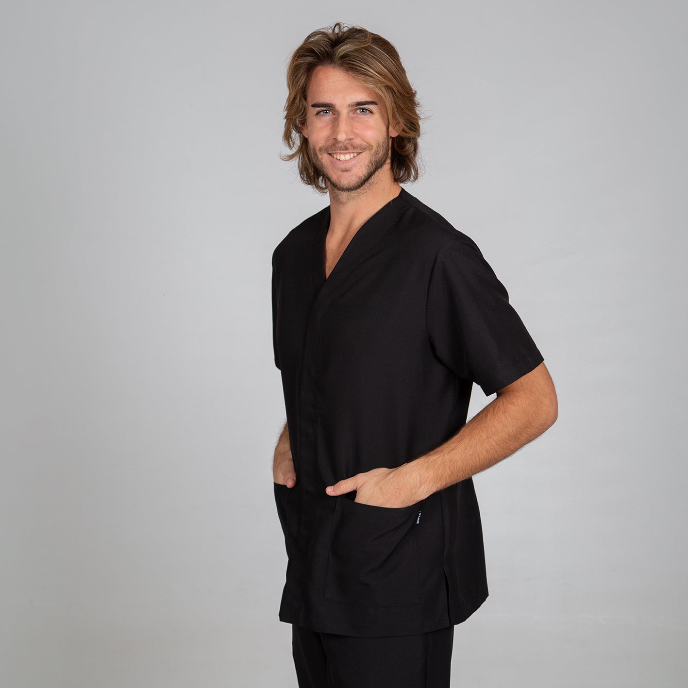 GARY'S Pablo blouse médicale homme blanche microfibre