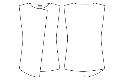 GARY'S Celinda t-shirt noir XS coupe large