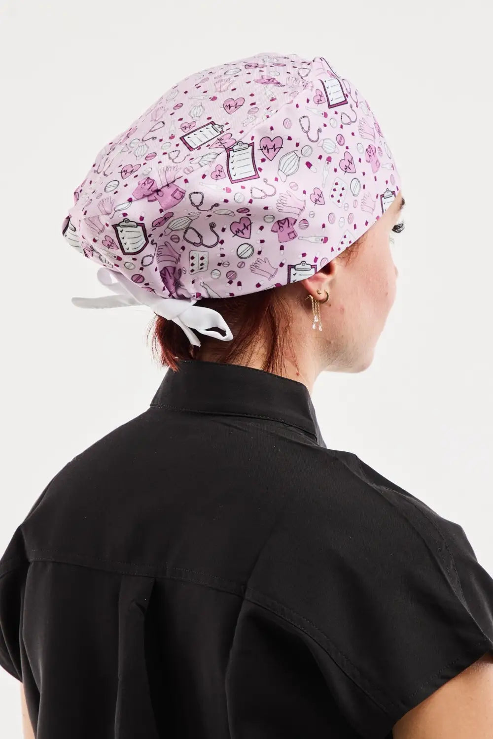 Aelin Paris calot de bloc rose cheveux courts