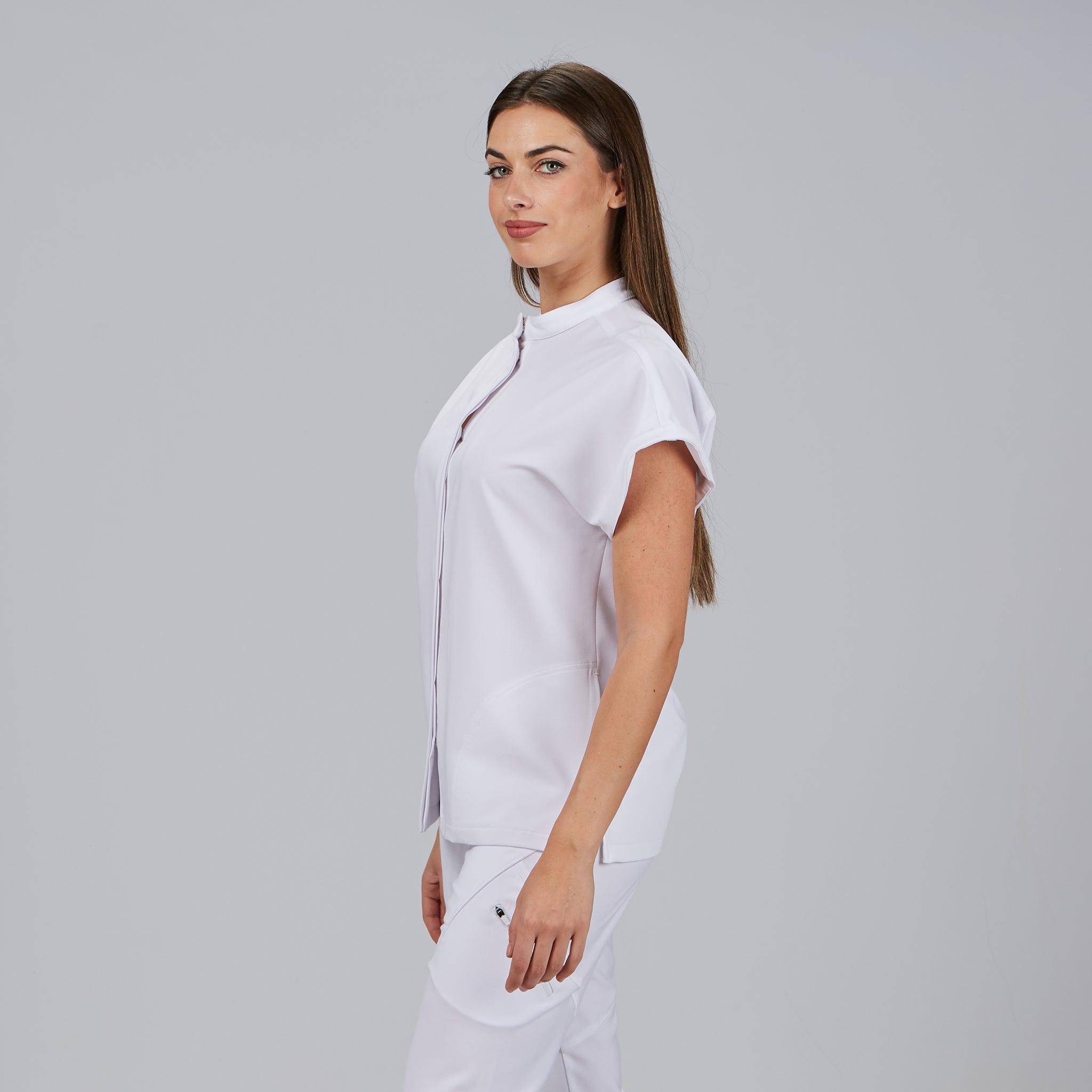 Gary's Debora Blouse Femme Noire Col Mandarin Légère
