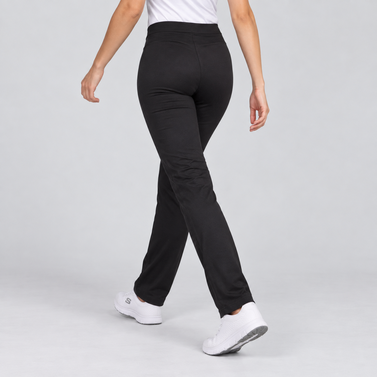 GARY'S Pantalon Médical Femme Noir Poches Coton Stretch
