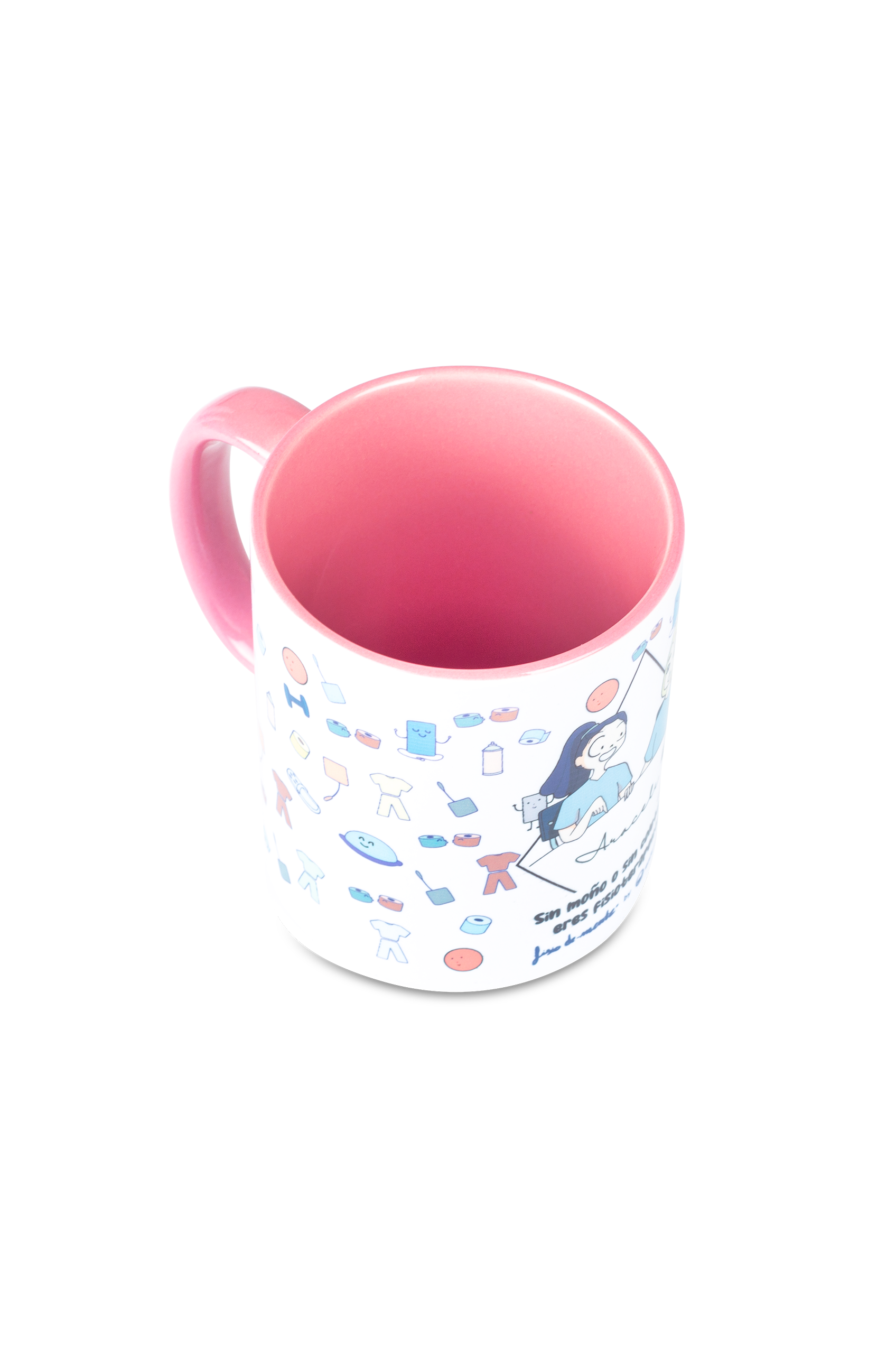 Enfermania Regalos Eres Fisioterapeuta tasse céramique rose 350 ml