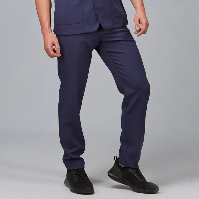 Gary's X.Linen pantalon médical noir unisexe élastique