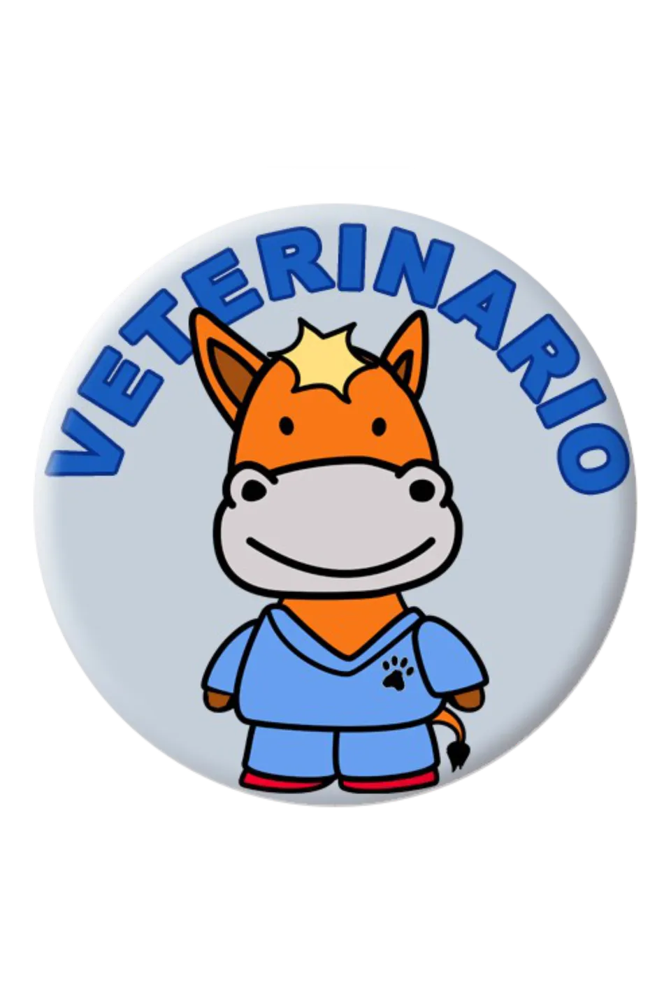 Enfermania Regalos Veterinario badge rond 38 mm