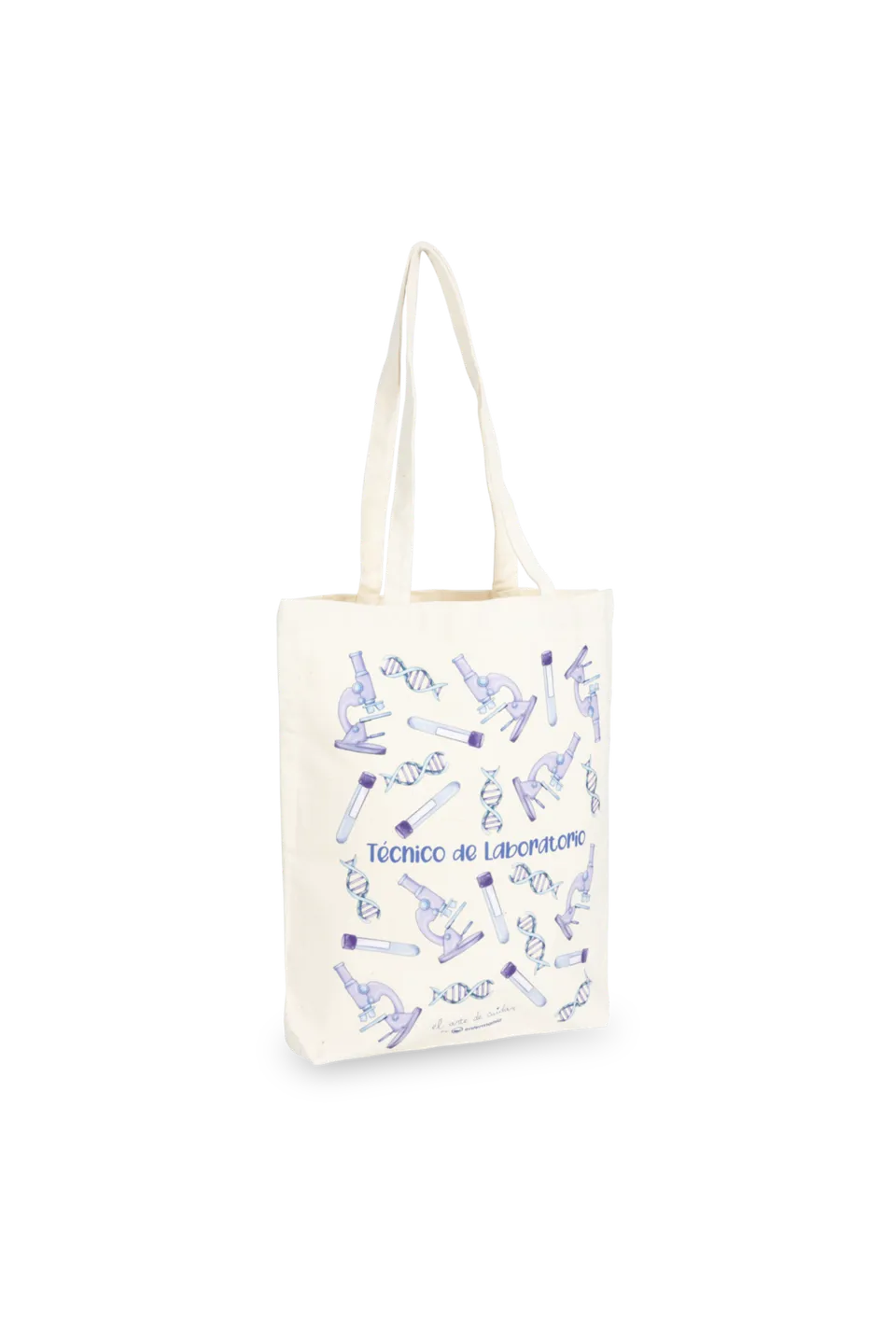 Enfermania tote bag coton naturel technicien laboratoire