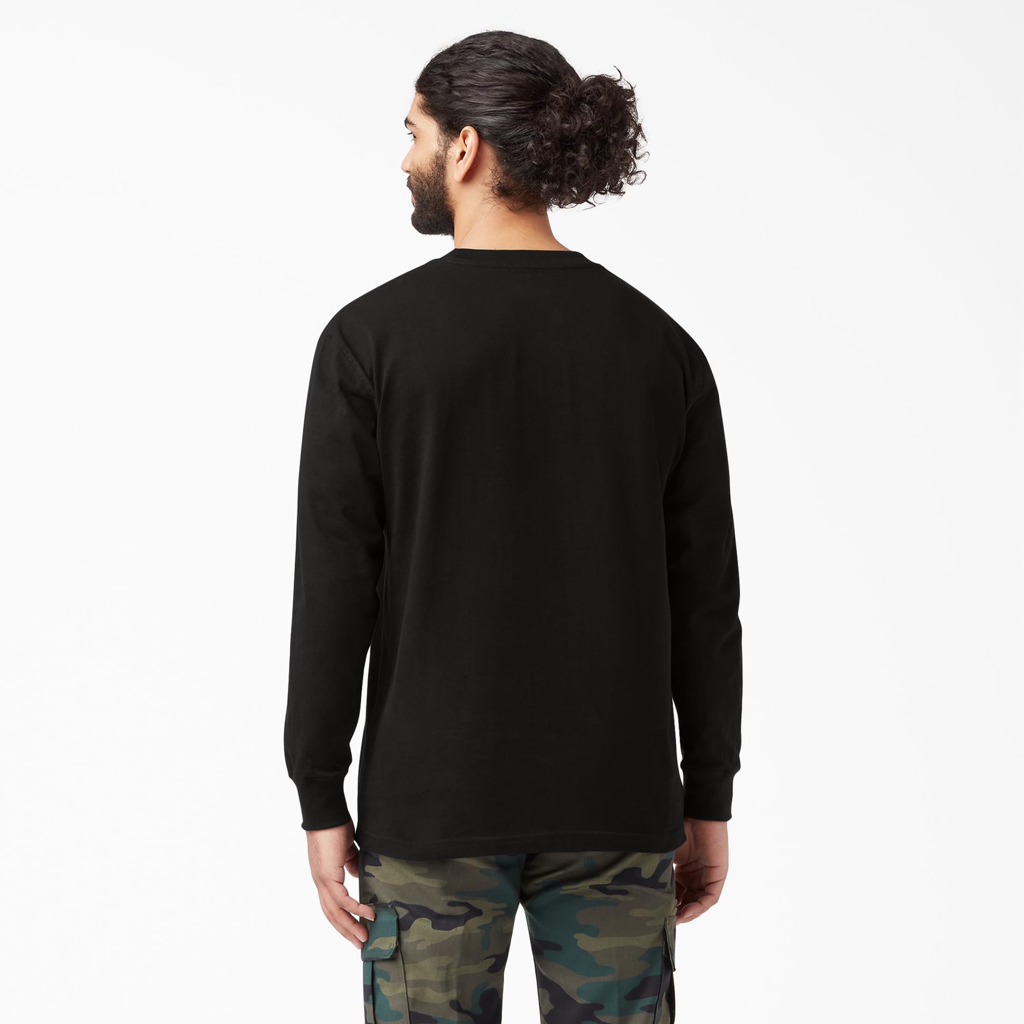 Dickies T-shirt manches longues col rond noir XXL coton