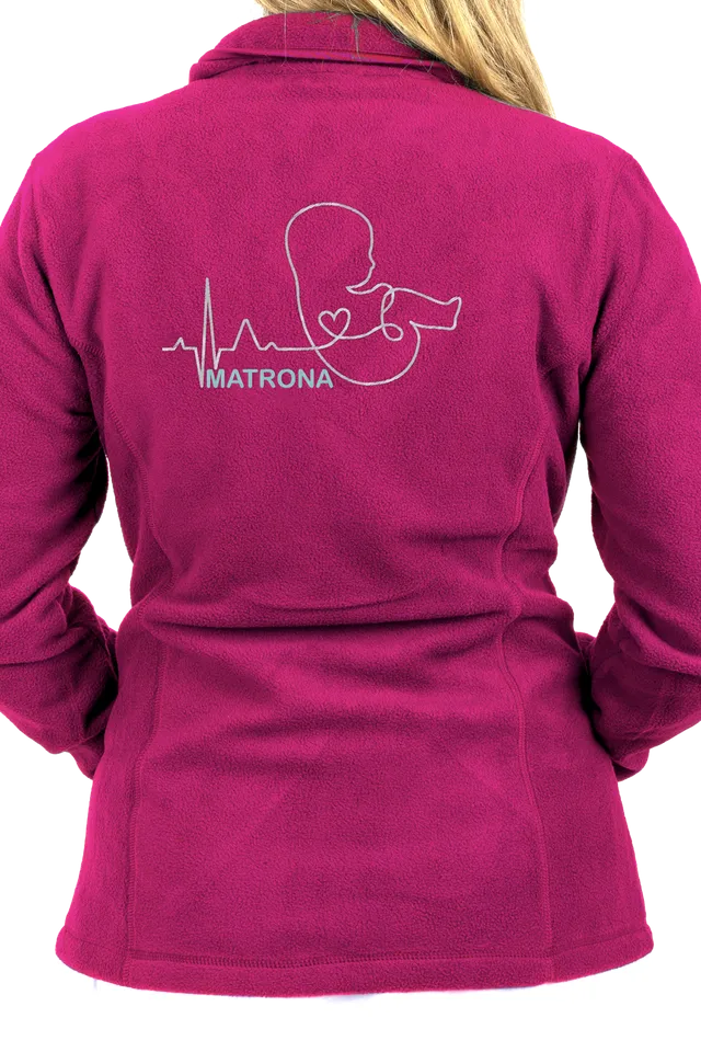 Enfermania Matrona veste polaire médicale femme fuchsia M