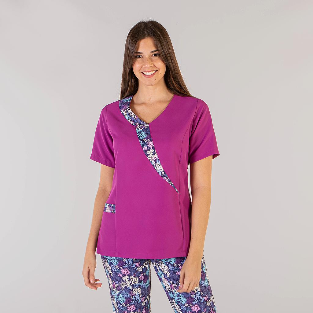 Gary's Zaida Blouse Médicale Femme Malva Manches Courtes