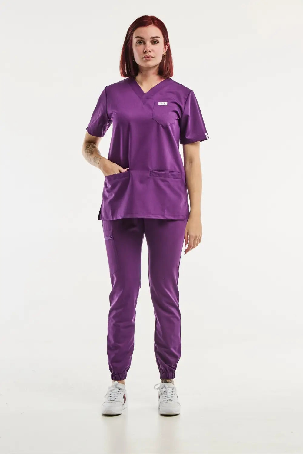 Aelin Slimfit NEW Tenue médicale Violet 6 poches