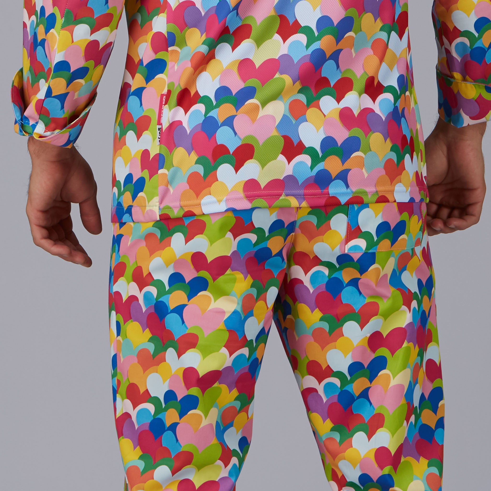 GARY'S Agatha pantalon cuisine unisexe cœurs coton bio