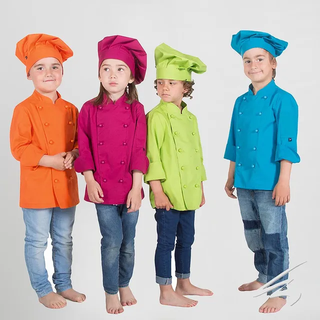 GARY'S Children veste chef enfant orange 4