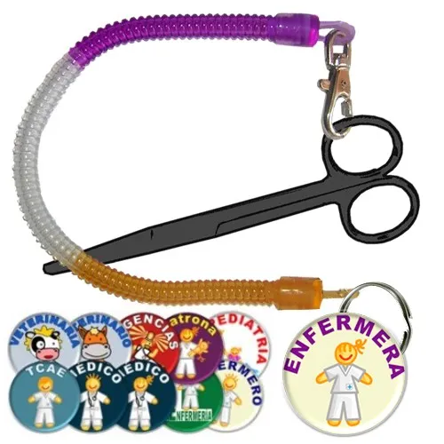 Enfermania Regalos porte-ciseaux spiral chapa enfermera