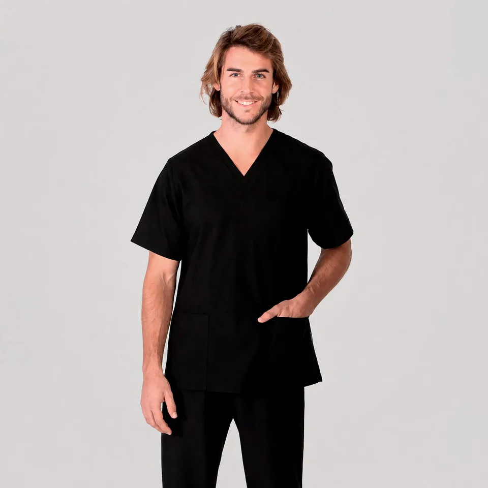 GARY'S Hector Elastik blouse médicale homme noire col V