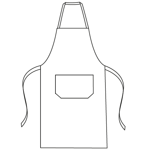 Gary's Gintonic tablier bavette imprimé poche 80x69