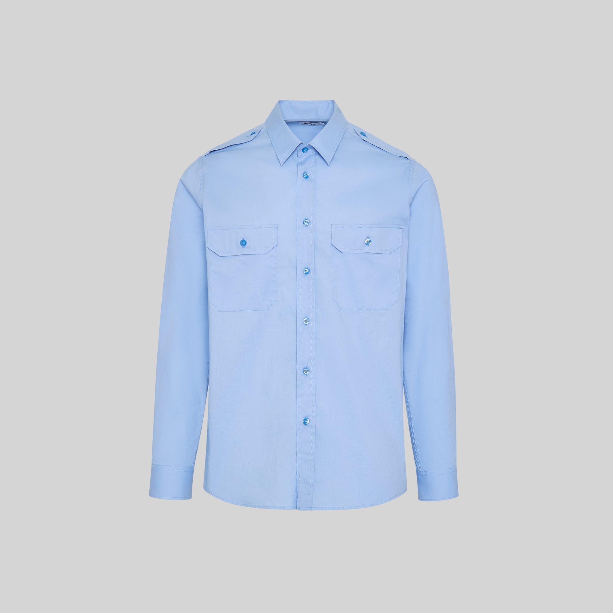 Gary's chemise unisexe blanche épaulettes ML