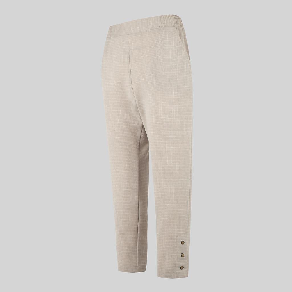 Gary's Pants Pantalon Capri Femme Noir X.Linen Poches