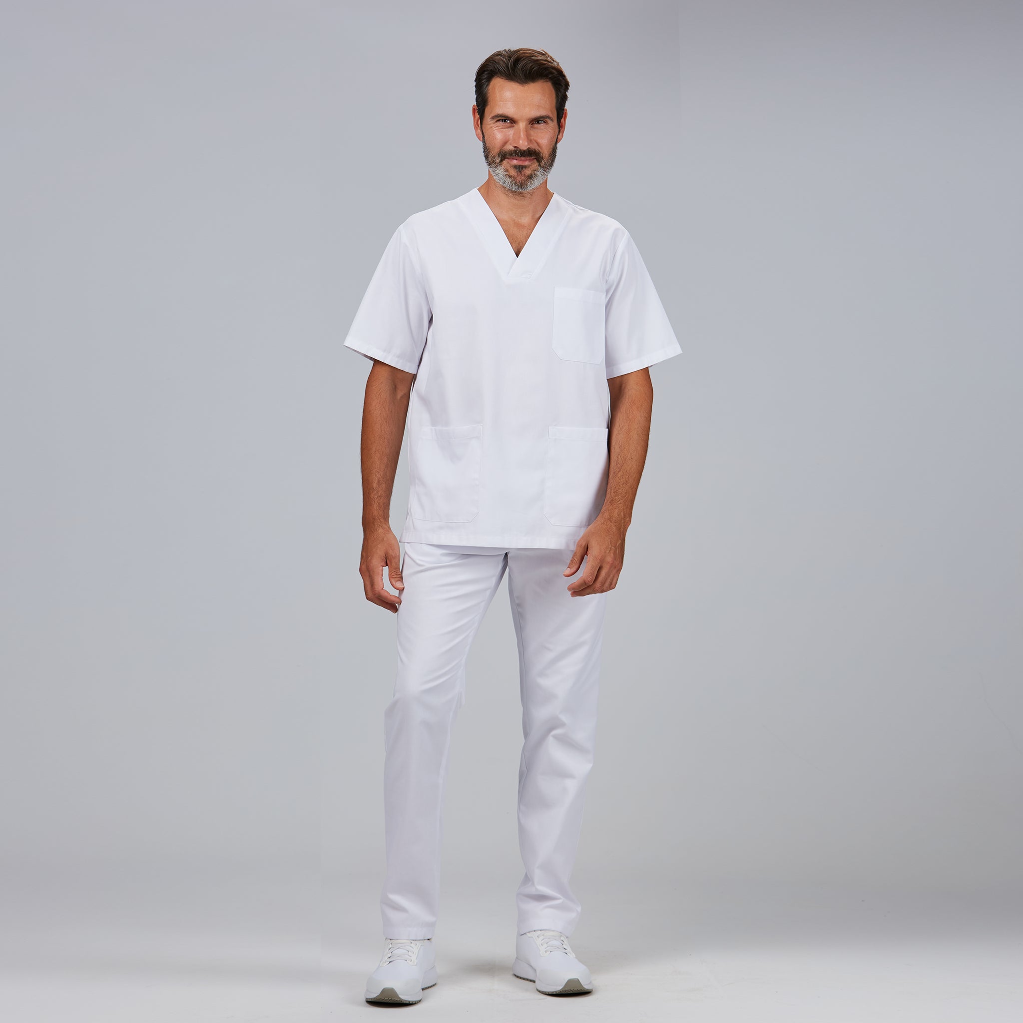 GARY'S Sets tenue médicale blanche col V 671101