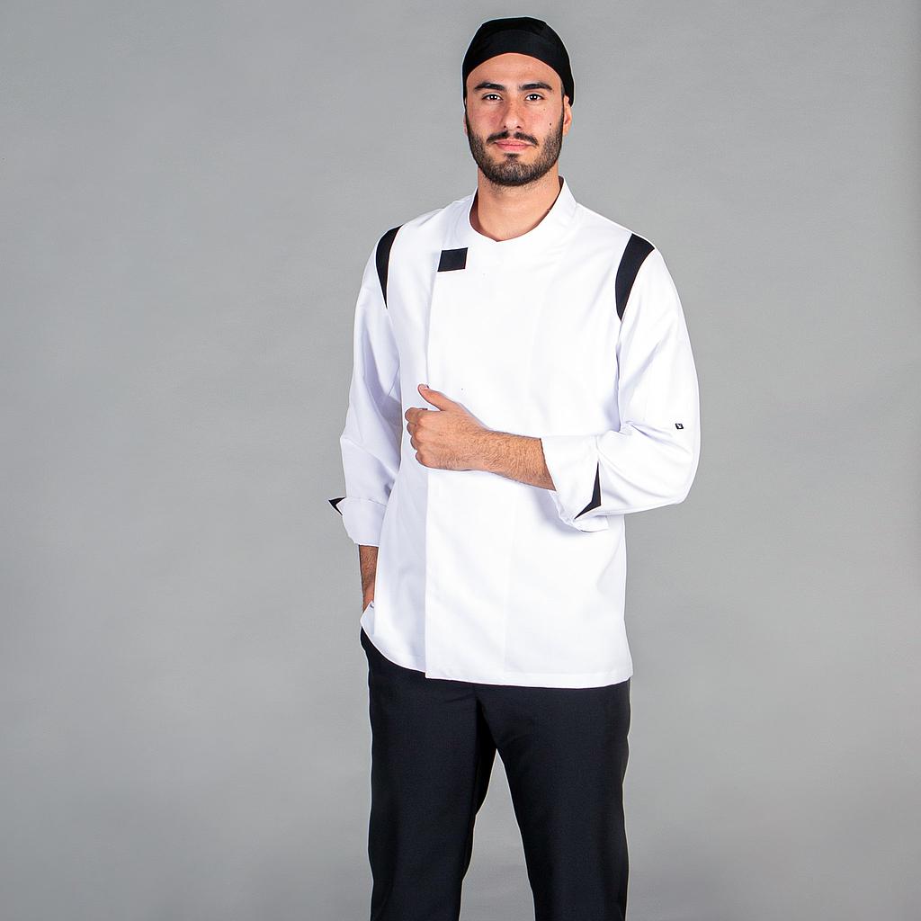 GARY'S Abades veste de cuisine noire anti-tache