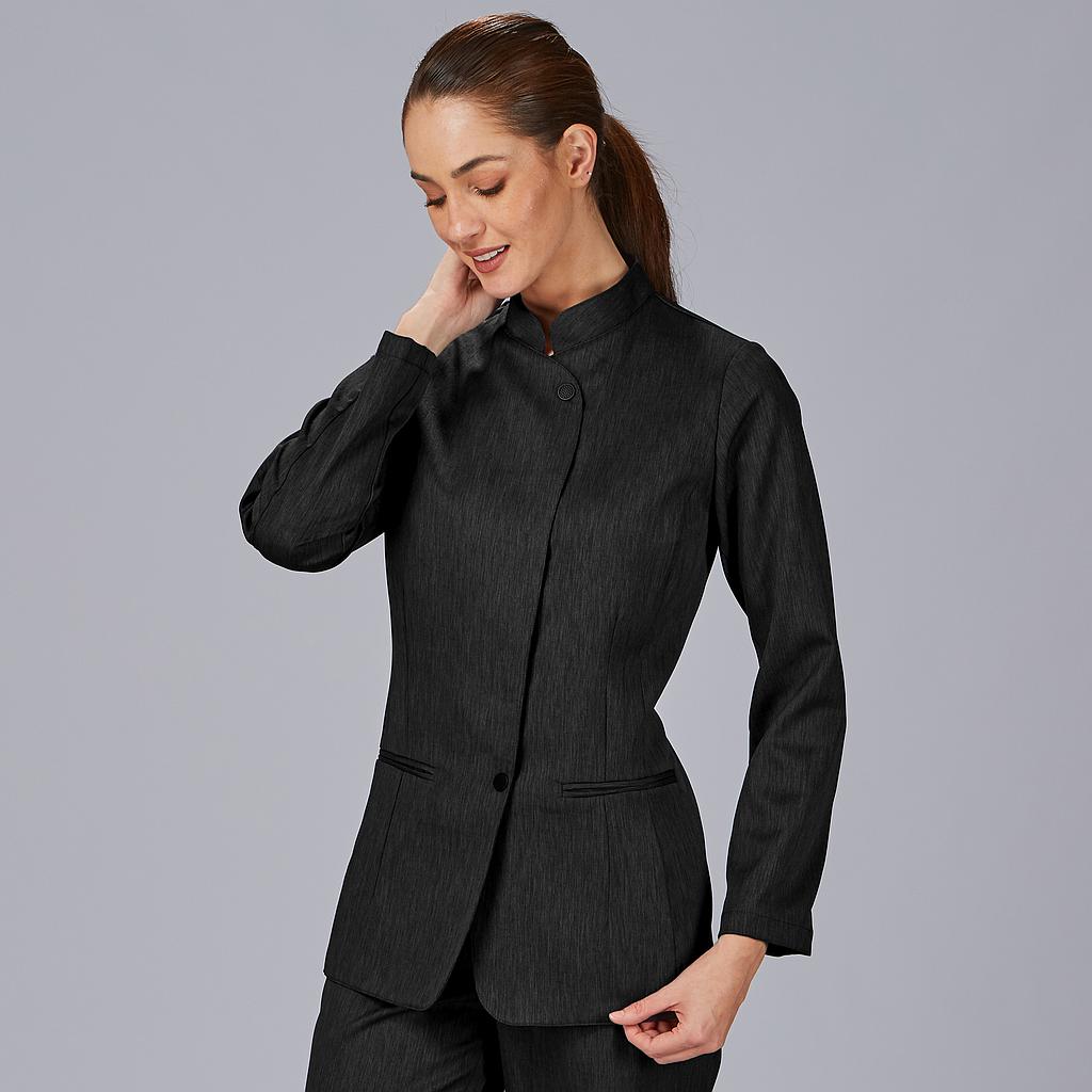 GARY'S Balseiro veste femme noire col mao