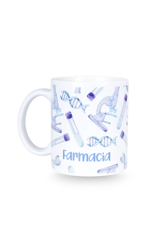 Enfermania Laboratoire mug céramique blanc 350 ml pharmacie