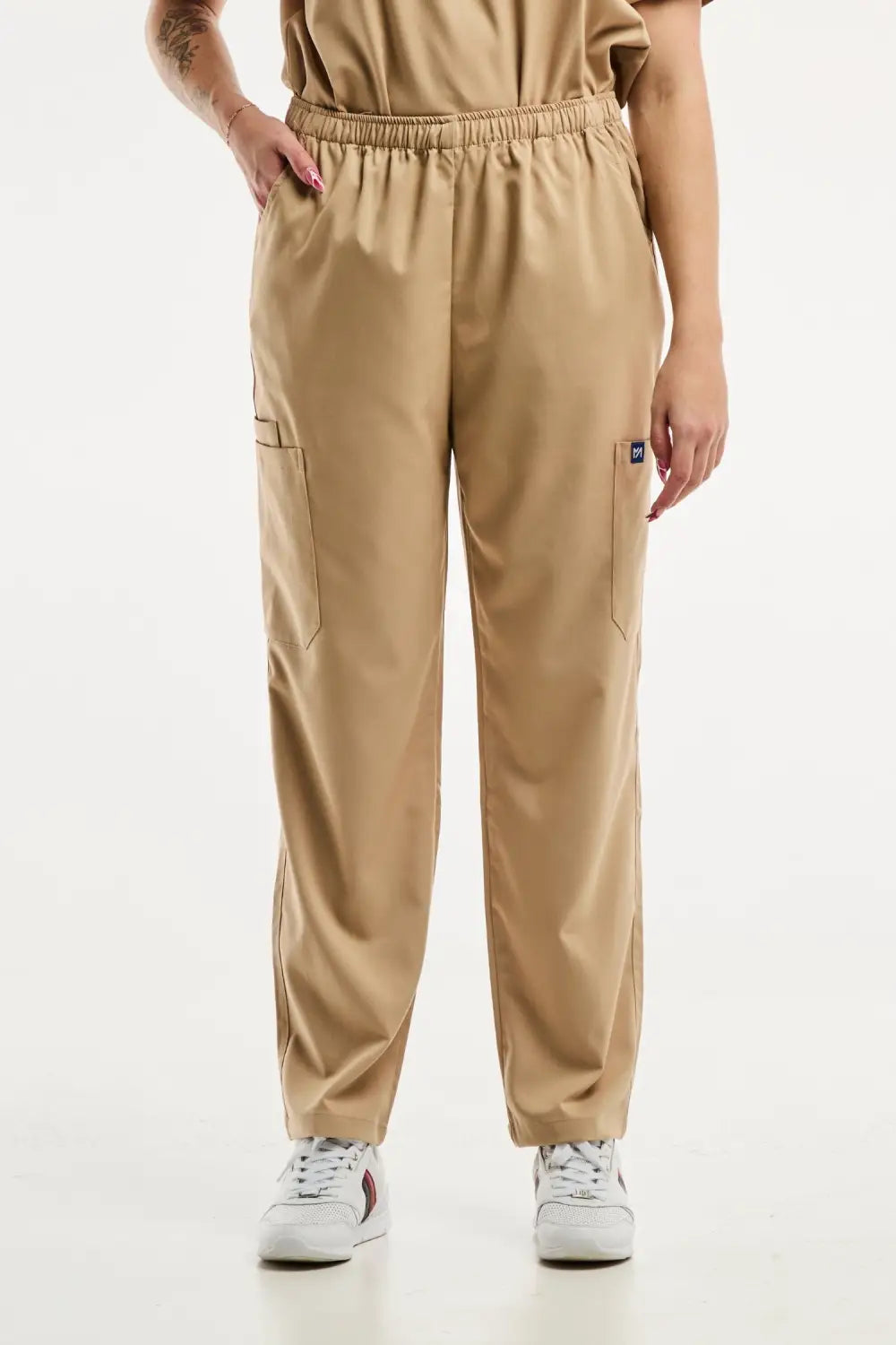 Aelin Emma pantalon médical beige clair femme stretch