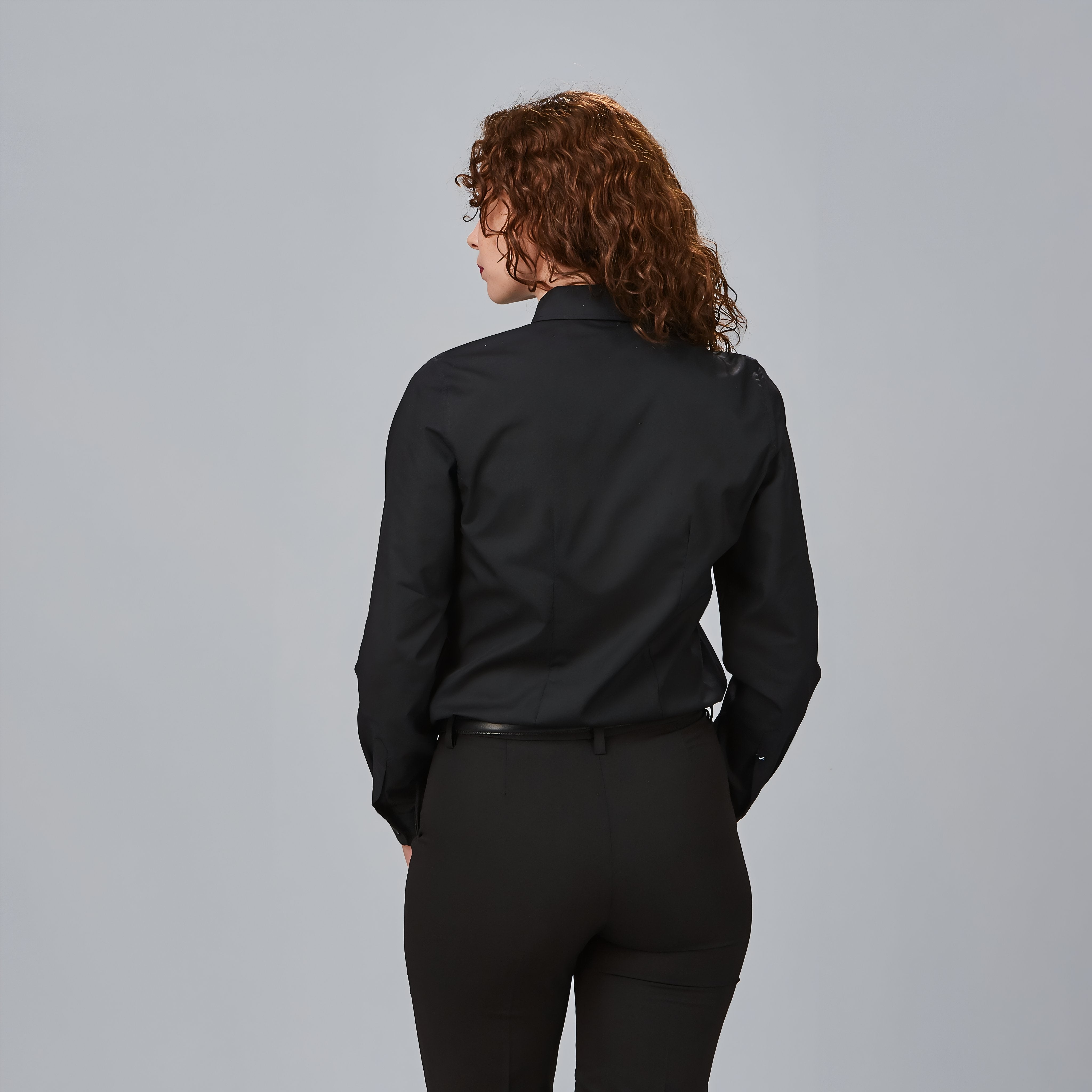 GARY'S Pop Chemise de travail femme noire manches longues