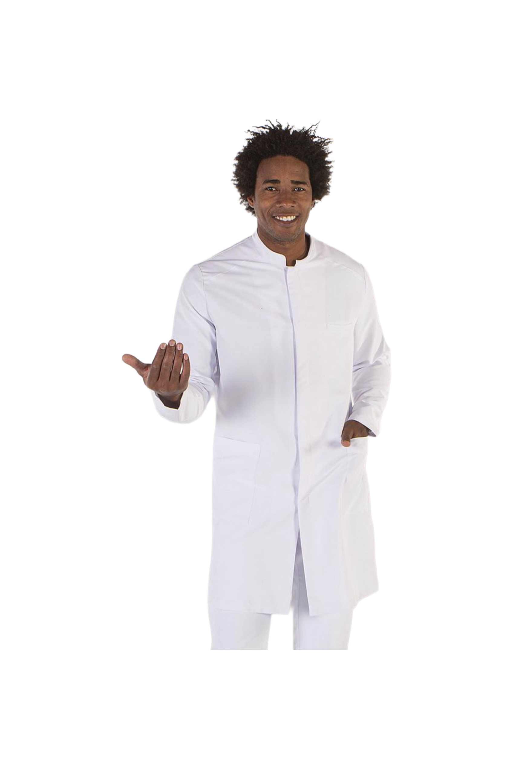 Enfermania Ropa blouse blanche homme microfibre