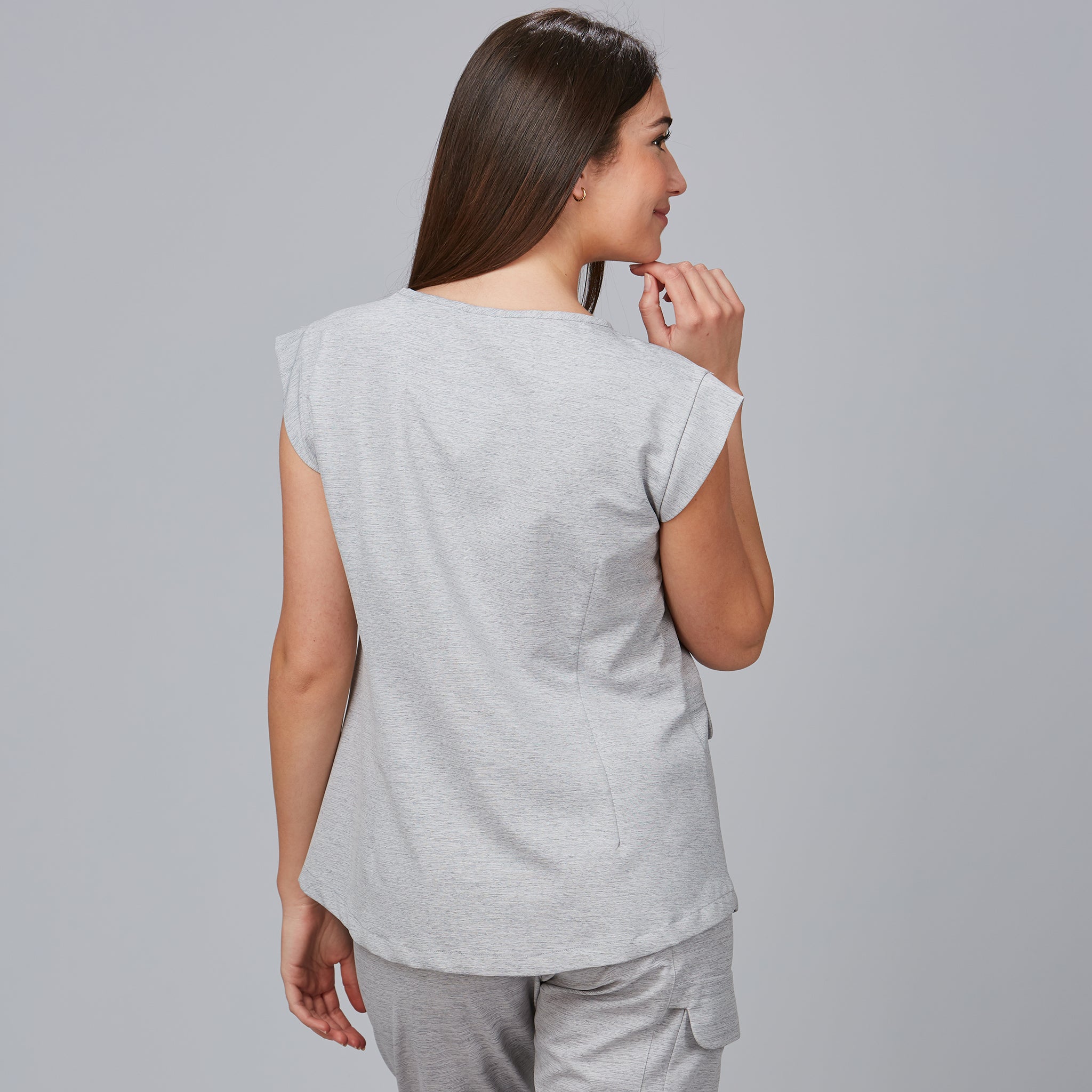 GARY'S Campanilla blouse femme sans manches gris perle XS