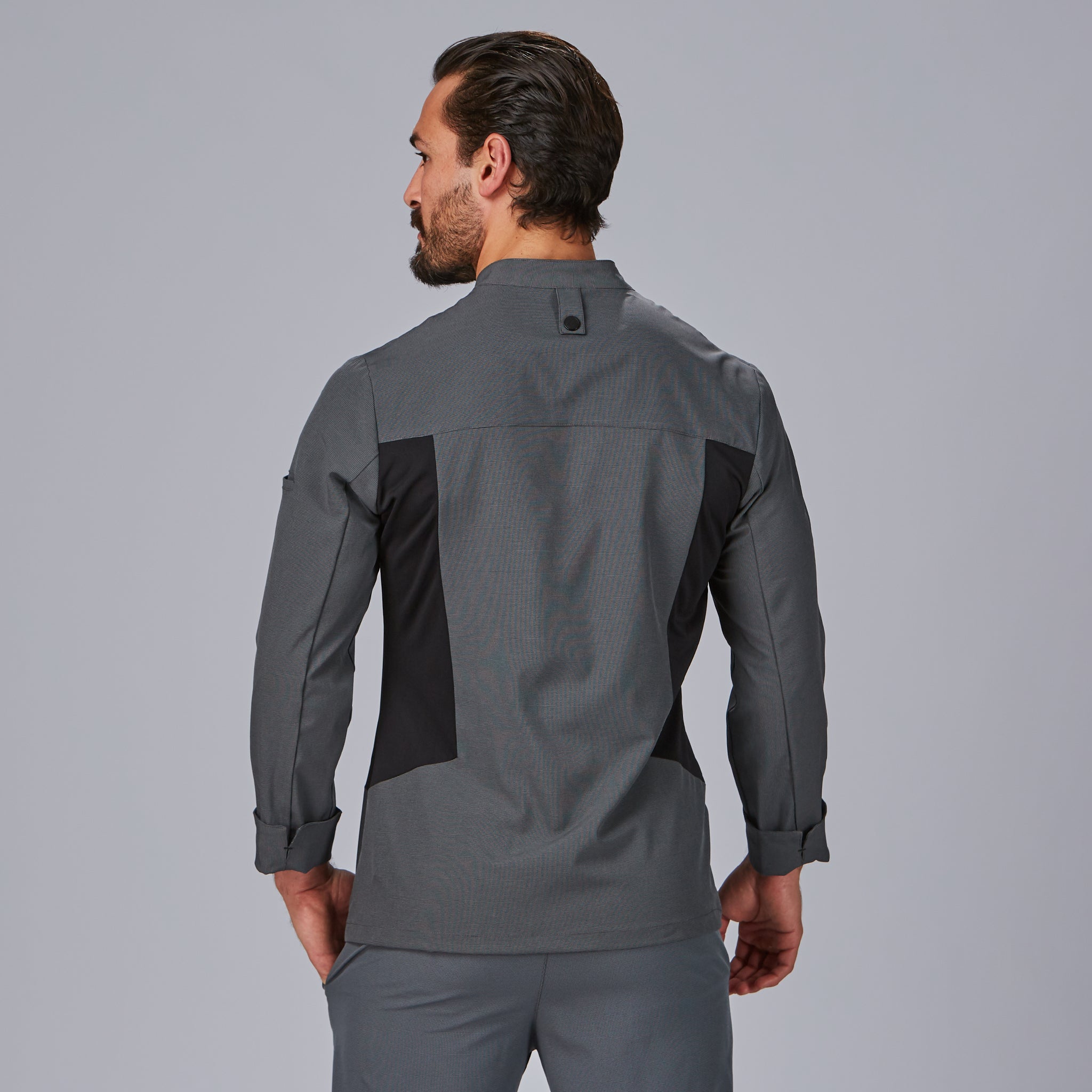 Gary's Ruiz veste cuisine bielastique gris marengo