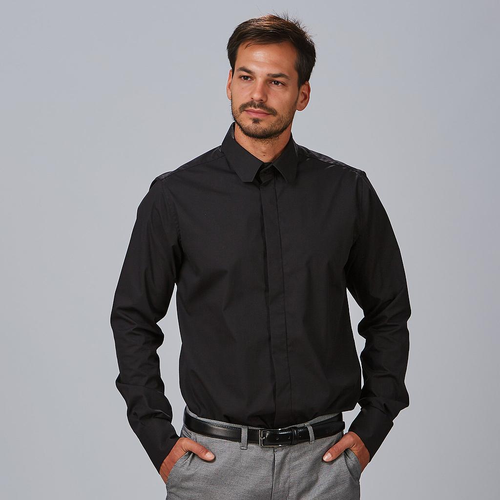 Gary's Simone chemise homme slim fit noire XS stretch