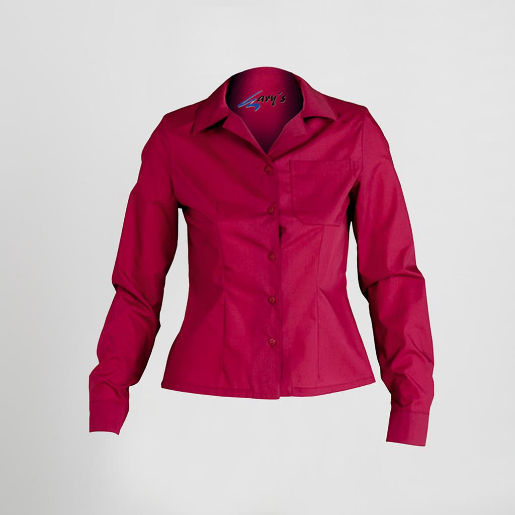 Gary's Blouses chemisier femme noir manches longues cintré