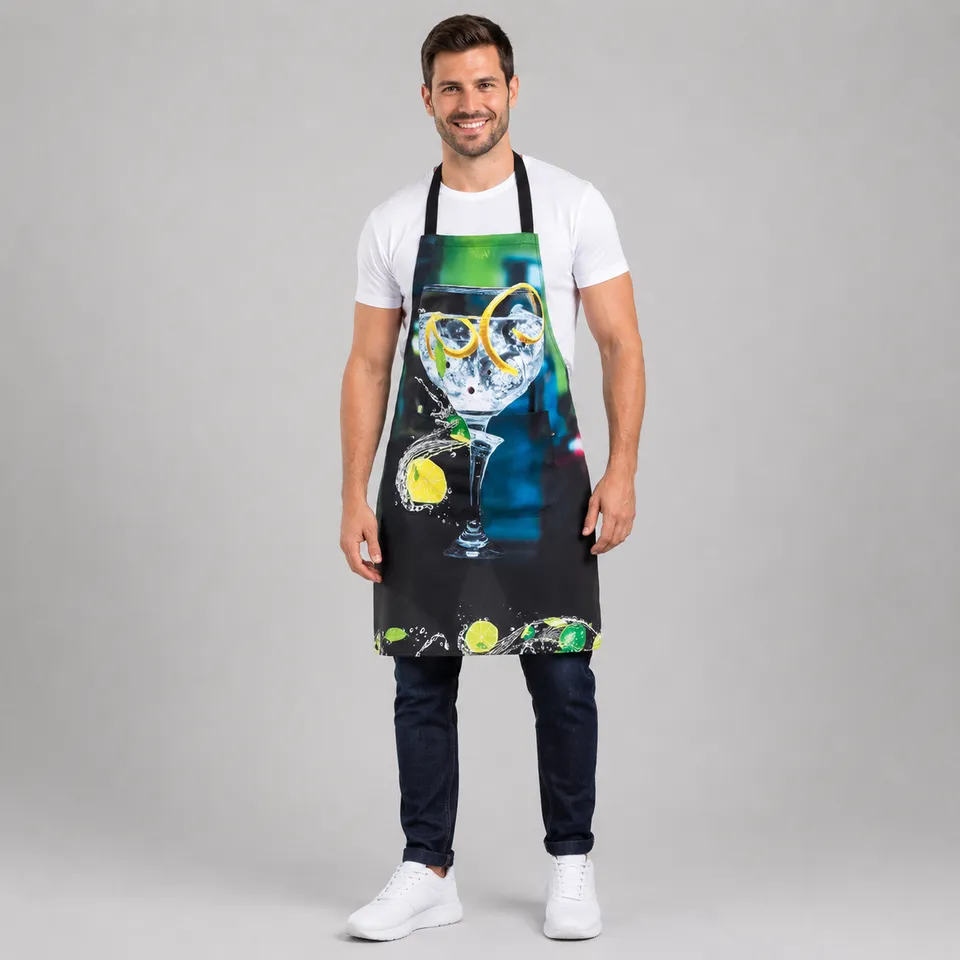 Gary's Gintonic tablier bavette imprimé poche 80x69
