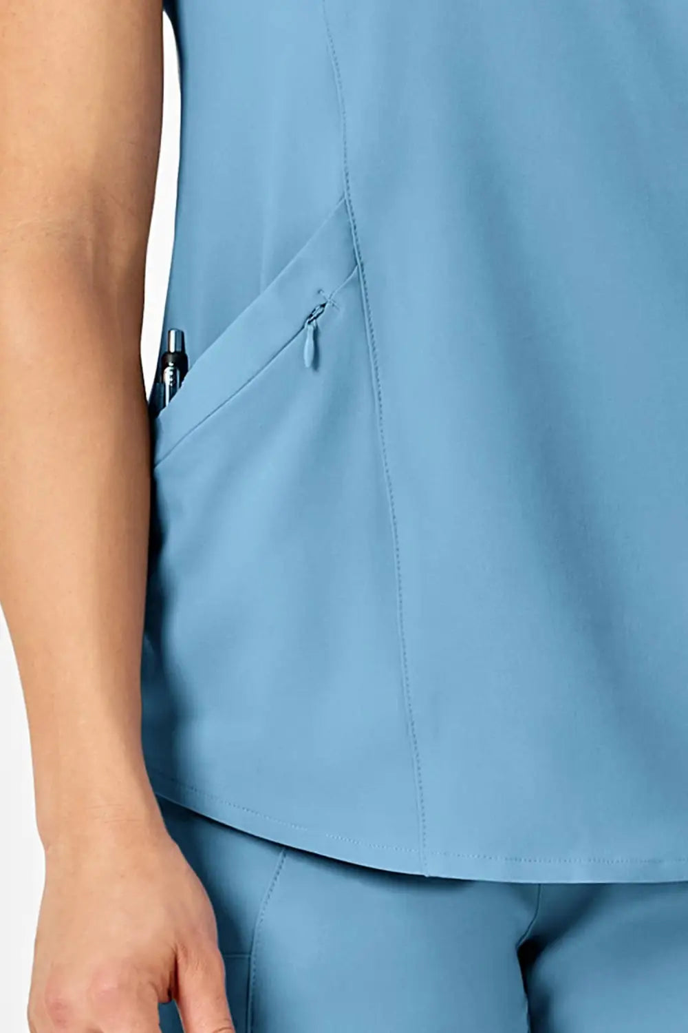 Aelin EMMA Renew tunique médicale femme bleu 4 poches
