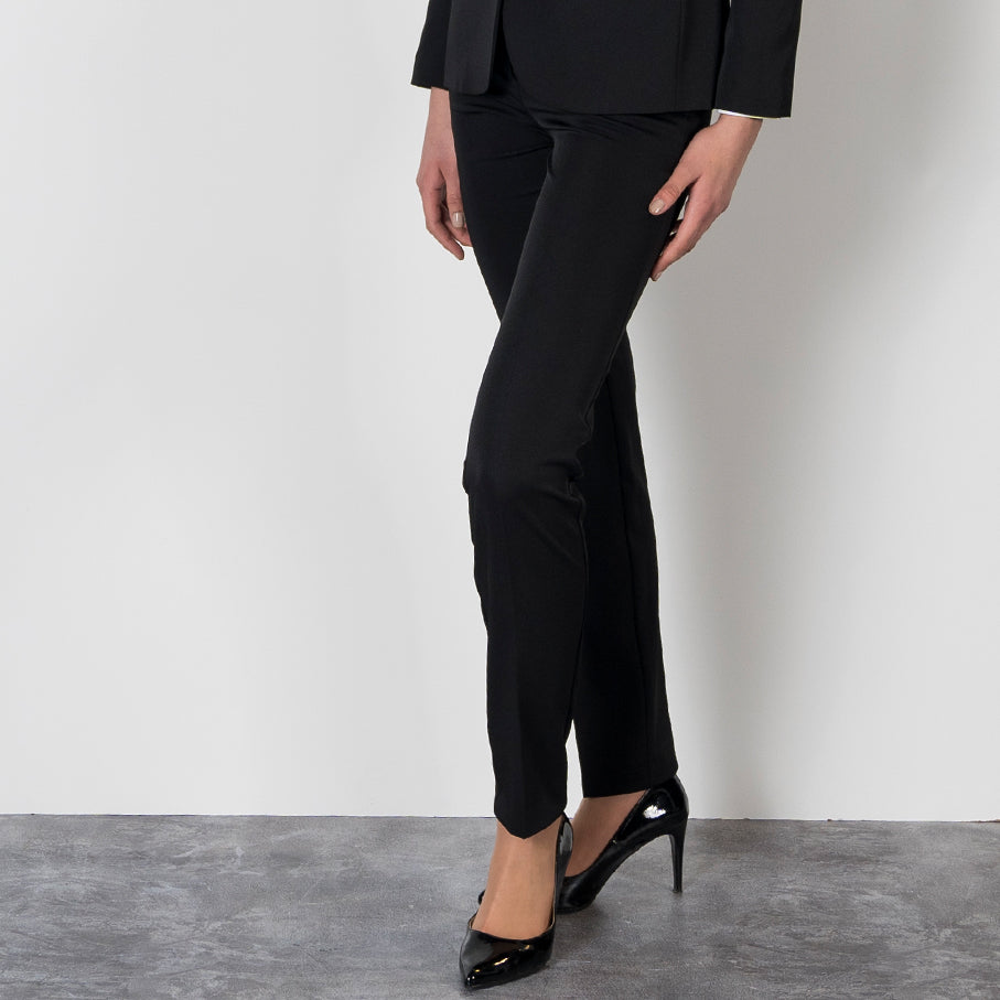 GARY'S Pants TROUSERS WOMAN POCKETS TECNO pantalon noir stretch