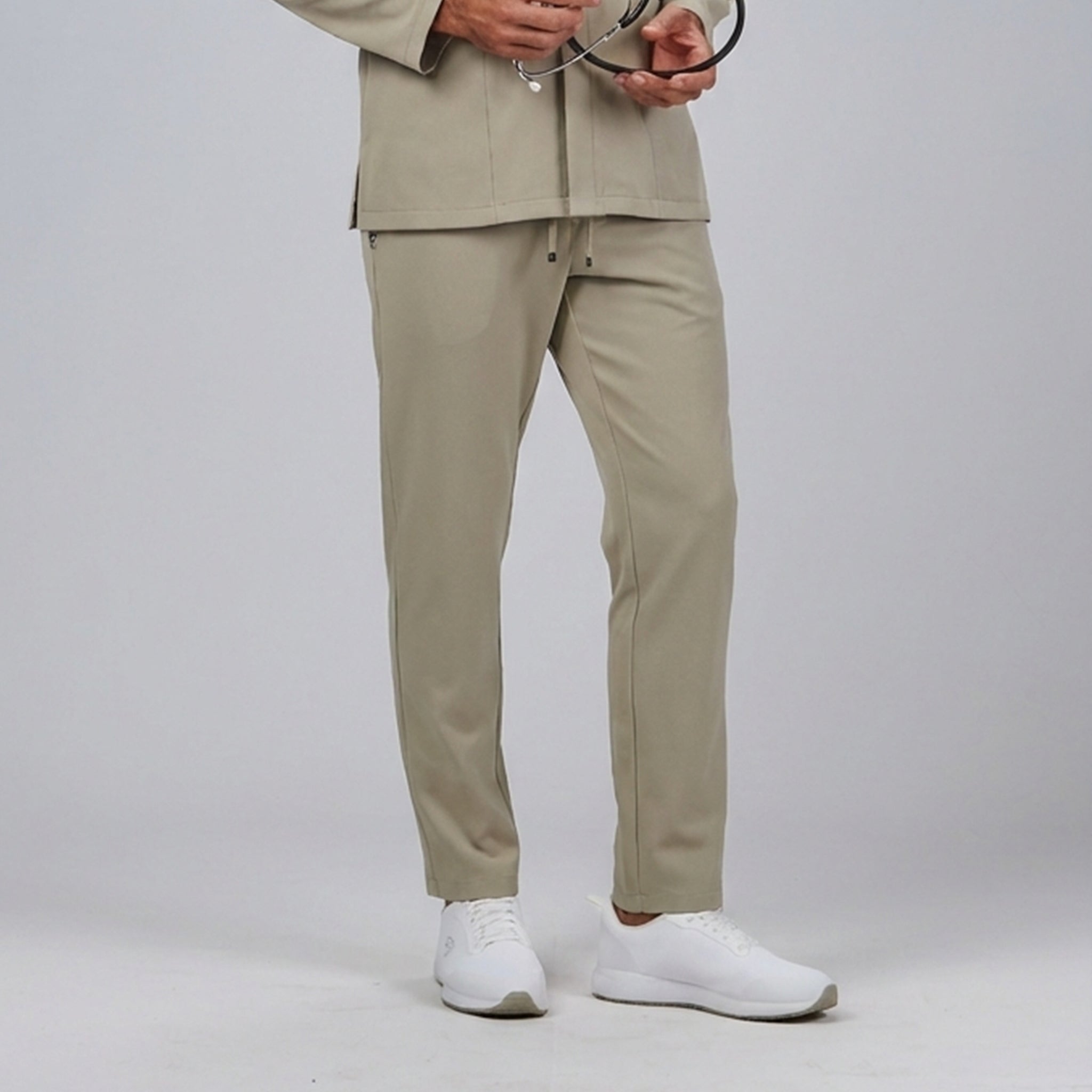 GARY'S Pants pantalon médical homme noir microfibre poches