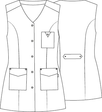 Gary's Chantal blouse femme blanche sans manches twill