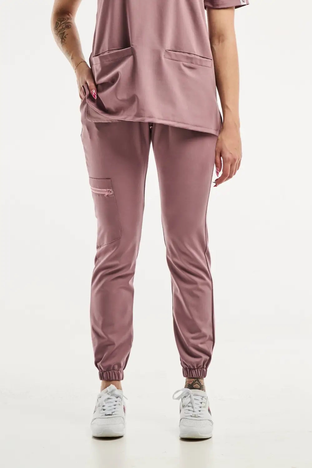 Aelin Slimfit New Rose pantalon médical stretch 3 poches