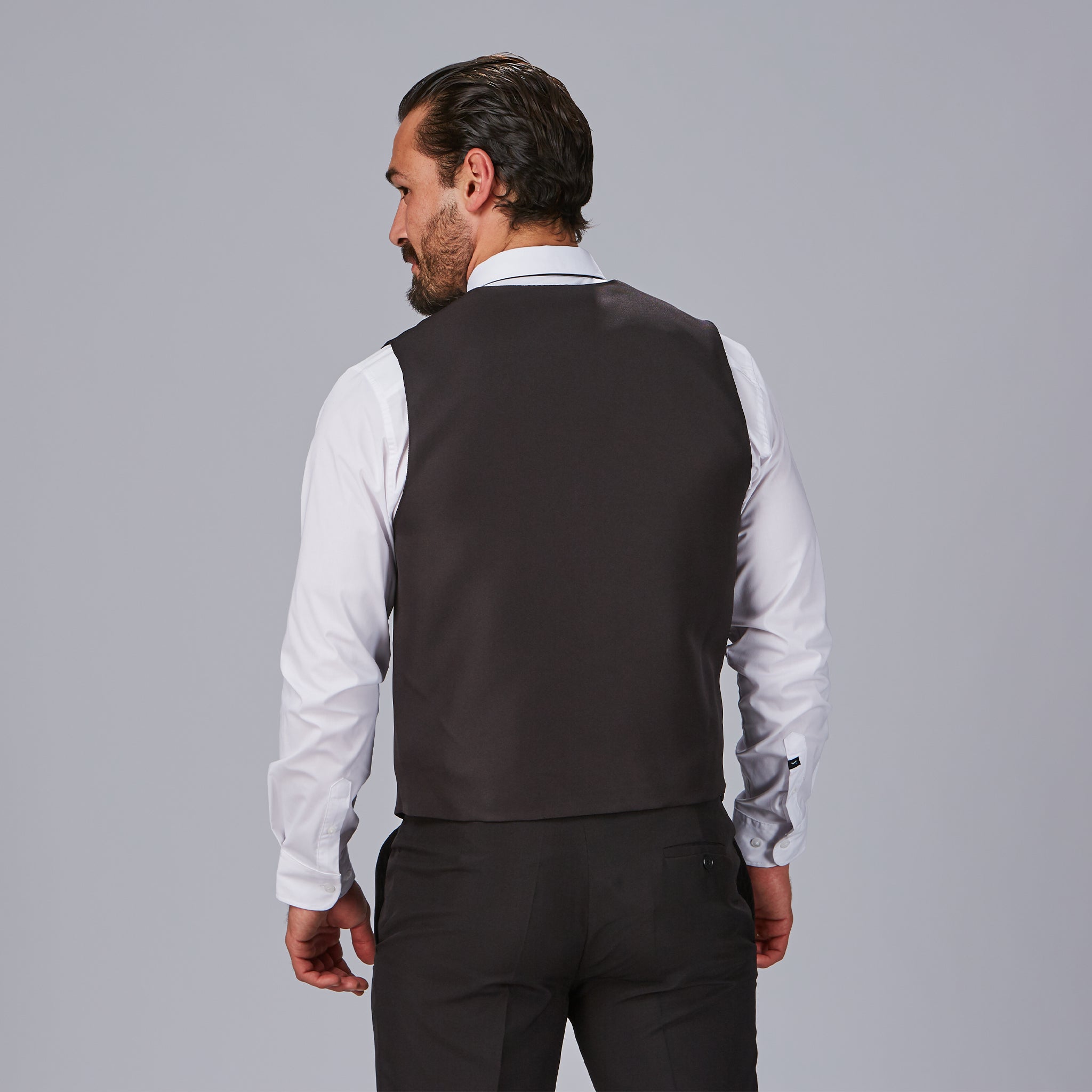 GARY'S gilet serveur homme noir polyester poches