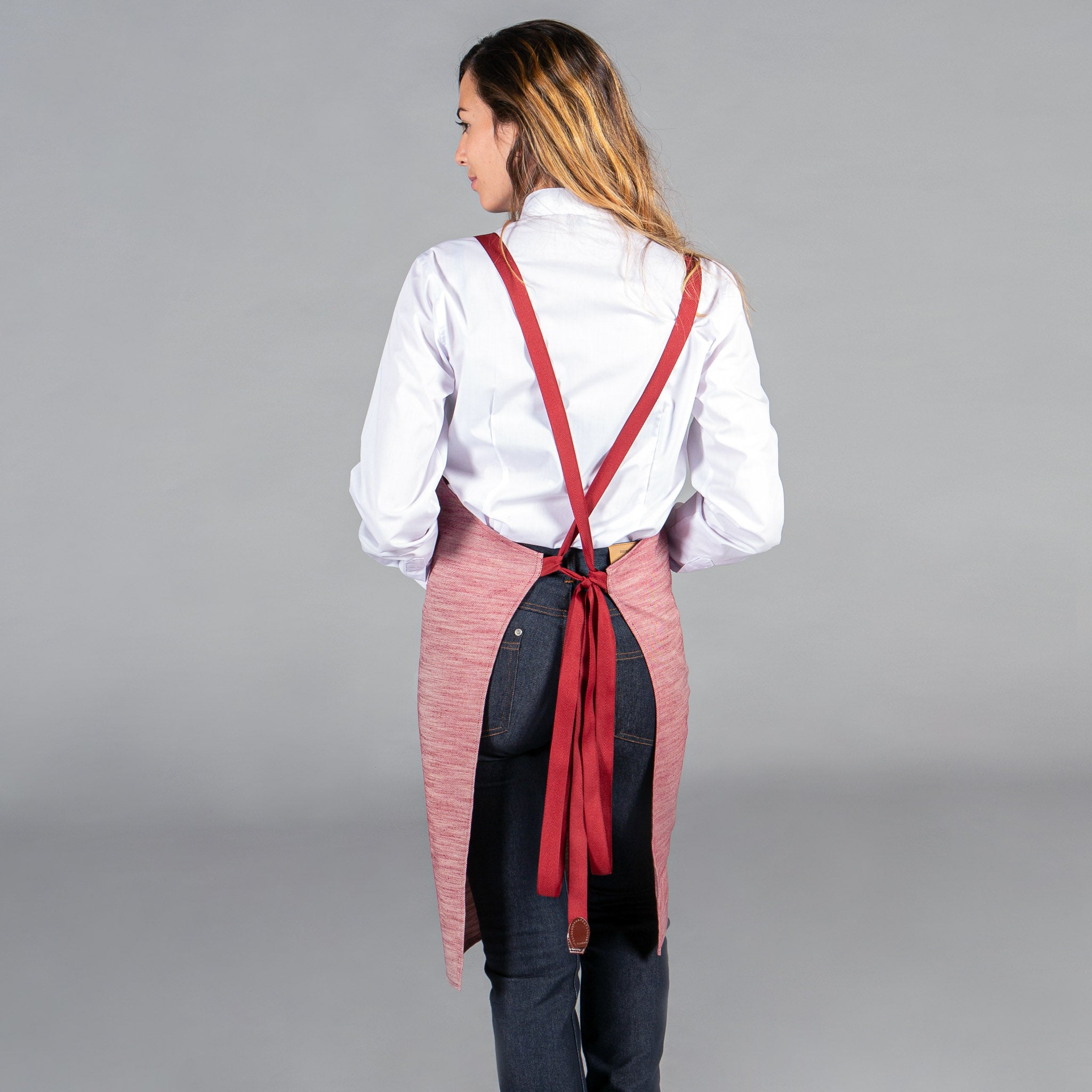 Gary's Aprons tablier bavette marine twill 87x74 cm