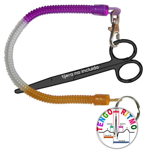 Enfermania Regalos porte-ciseaux spiralé badge PIPAS