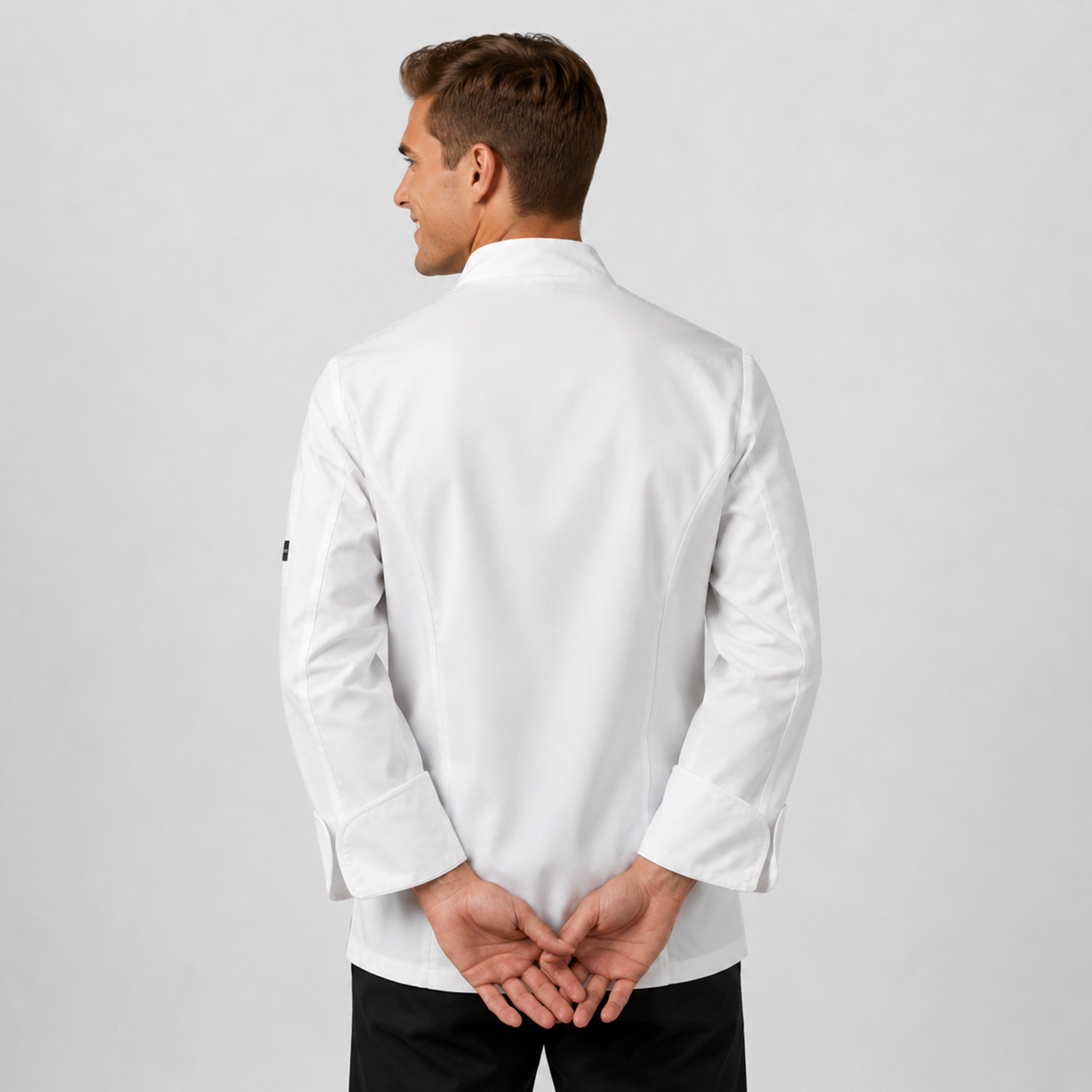 Gary's Chef Jackets Hermes veste cuisine homme blanche XS