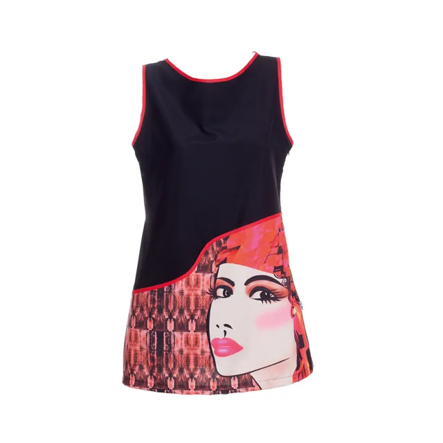 GARY'S Rimmel robe sans manches noire commerce