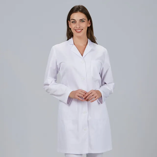 Gary's Blouse Médicale Femme Blanche Manches Longues