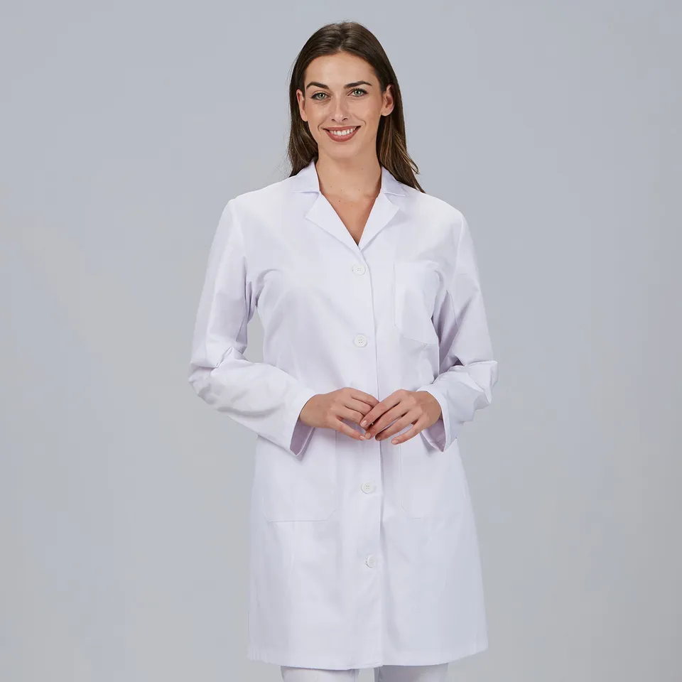 Gary's Blouse Médicale Femme Blanche Manches Longues