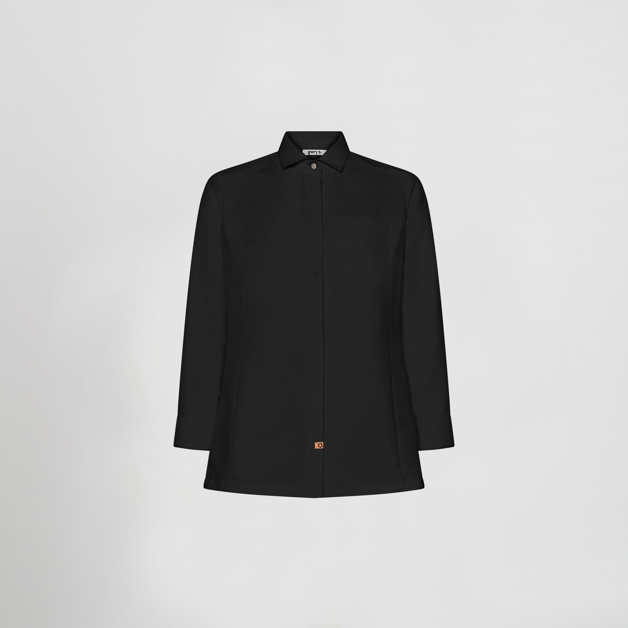 GARY'S Moral veste cuisine femme noire microfibre recyclée