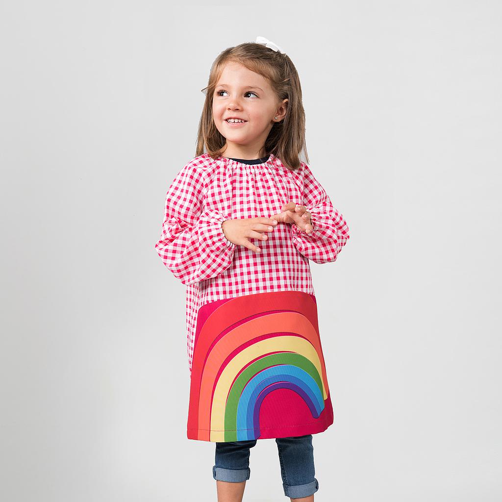 Gary's Rainbow tablier école pistache 4 ans