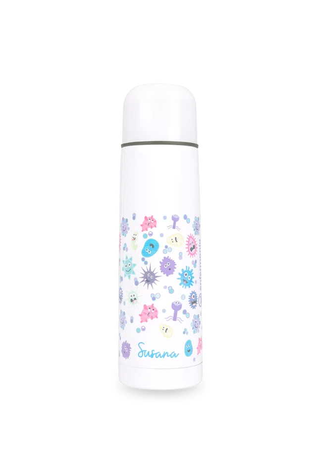 Enfermania Regalos thermos inox virus imprimé 500 ml