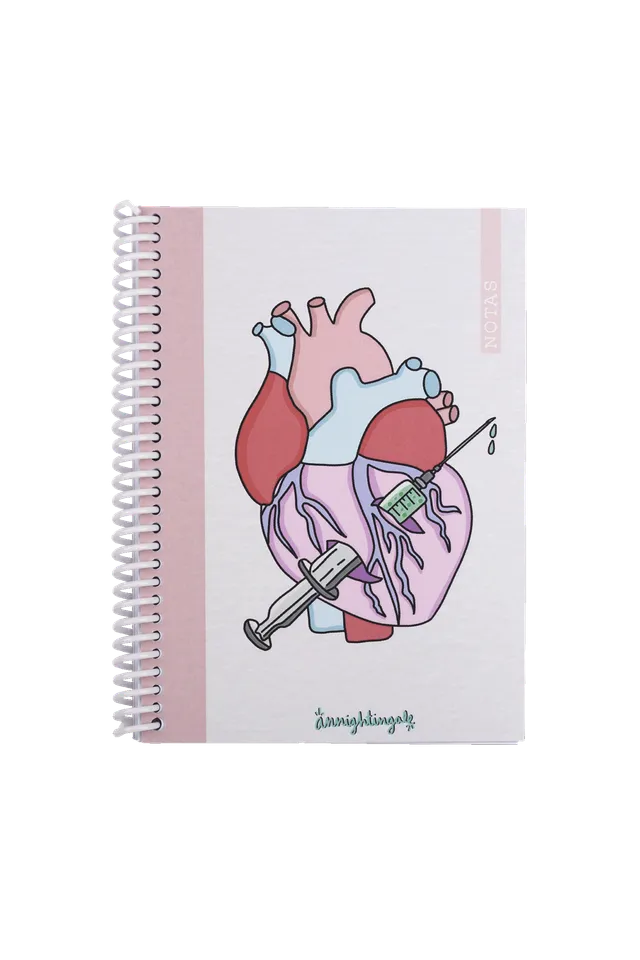 Enfermania Papeleria Rebelheart carnet A6 spirale 50 pages
